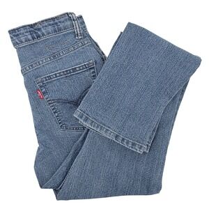 Levi's Jeans Youth Size 14 Blue Stretch Adjustable Waist Missing Back Tag